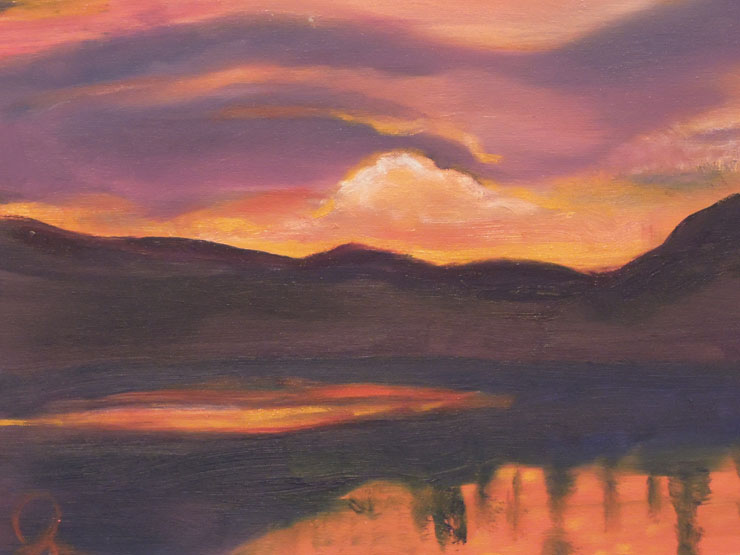 Ina Marlowe: Sunset Over the Mountains